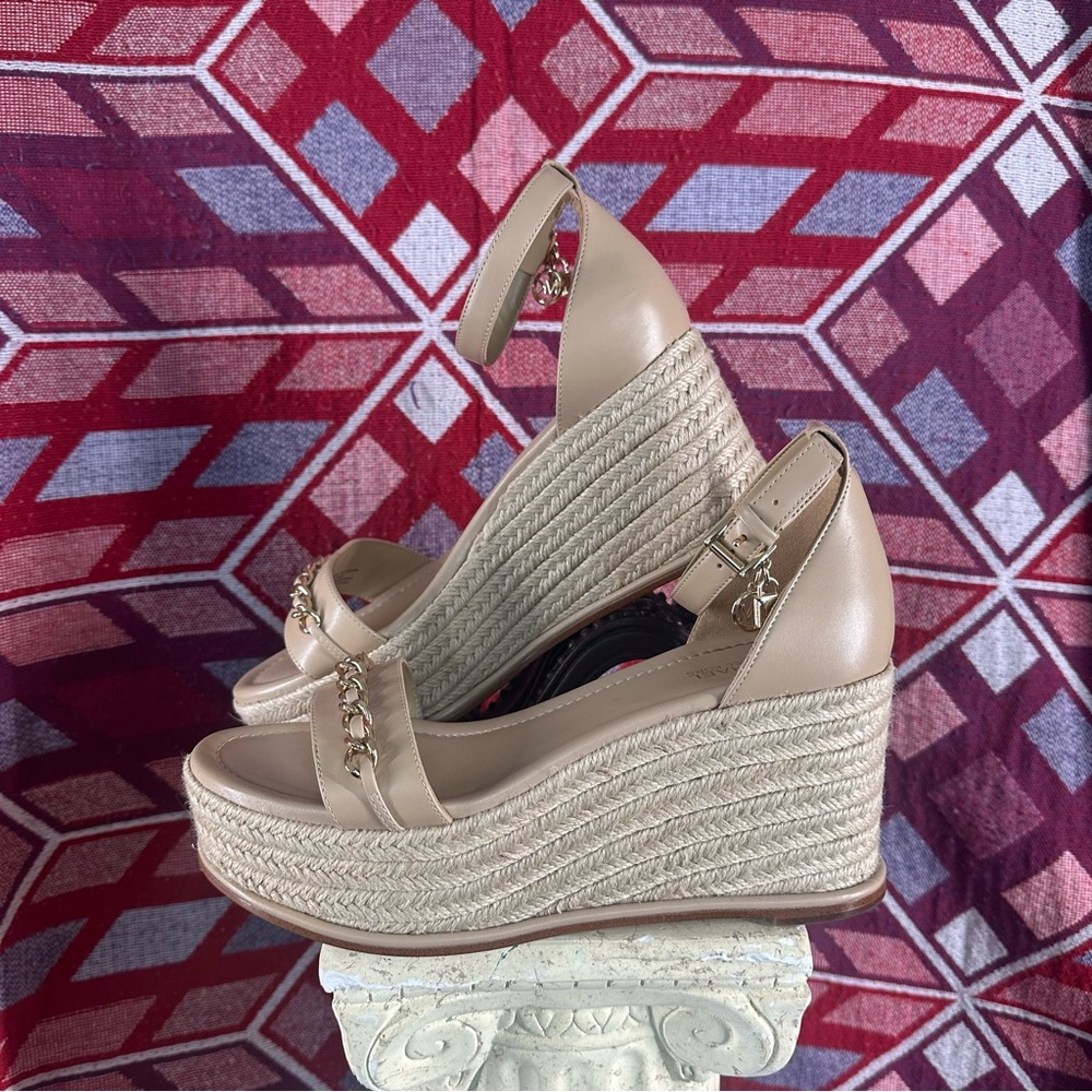 Michael Kors Beige Platform Wedges